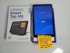 Open Box - Lenovo Smart Tab M8 Google Assistant Tablet + Smart Charging Docking