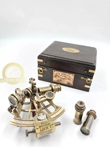 Ancien sextant laiton - ancien,