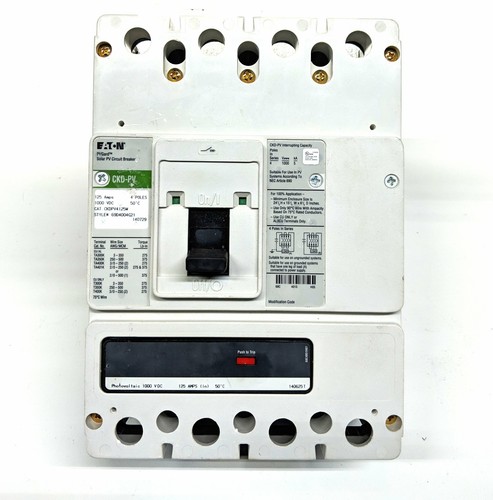 Eaton ckdpv4125w 1000vdc 125a - eaton,