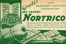 Pub card knitting yarns NORTRICO Chaussée fernand Forest à TOURCOING