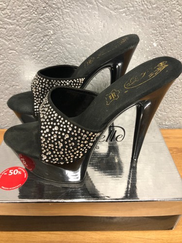 Mules soisbelle noires - noires, strass