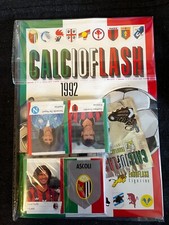 SET COMPLET STICKERS + ALBUM VIDE EUROFLASH CALCIOFLASH 92 1992 RARE NO PANINI