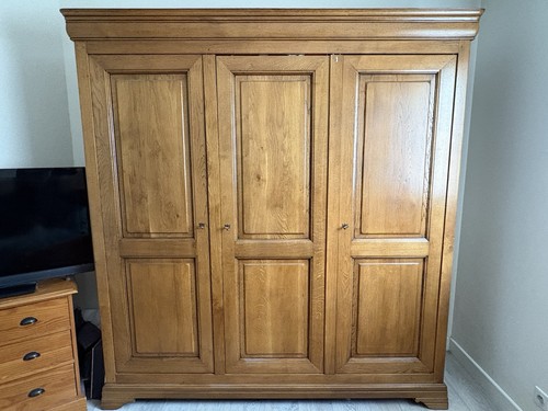Armoire penderie portes bois - 3,