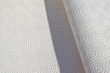Sous nappe PVC Blanc genre Bulgomme - Ronde 138 cm