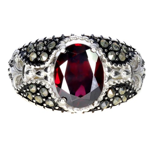 925 bague argent ovale - en,