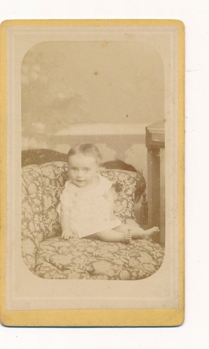 Cdv portrait bébé anonyme - cdv,