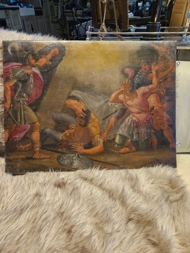 Tableau xviiieme huile sur - huile,