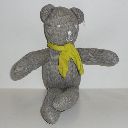 Doudou ours zara home gris - doudou,