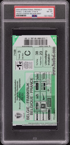 Ticket 2004 vincent kompany - ticket,