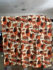 Pair of Vintage Space Age 1970 Ep.Panton Paulin Curtains