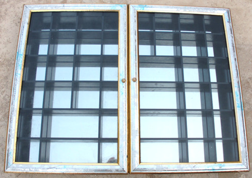 Vitrine murale glace fond - murale,