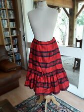 JUPE en soie écossaise