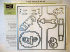 Stampin Up Étiquette Carte Thinlits Framelits Sizzix Dies Neuf Haute Amour Vous