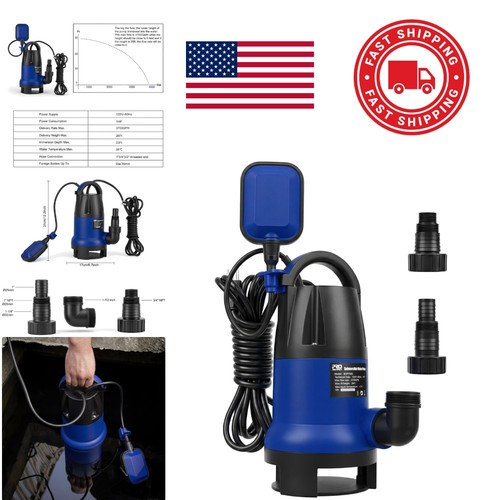 Sump pump 1hp - pump, 3700gph