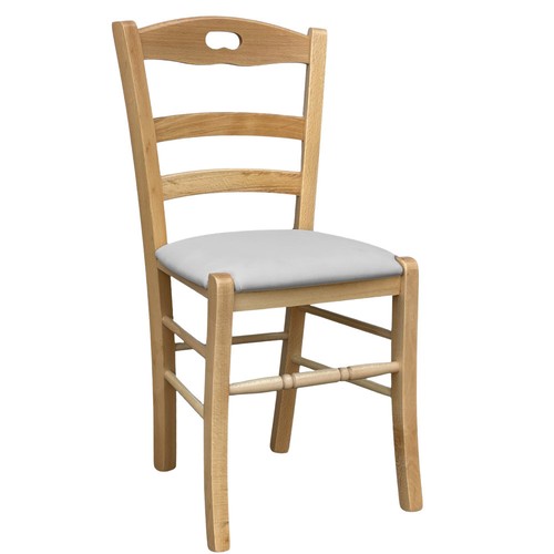 Chaise bois loris naturel - en,