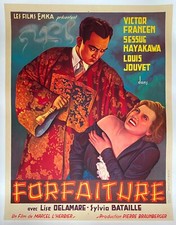 Affiche belge FORFAITURE