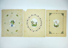 Trois Insolite Photos Travail Du Monastère? Um 1880 Fait à la Main