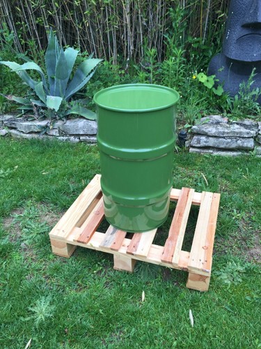 Baril métal litres vert - litres,