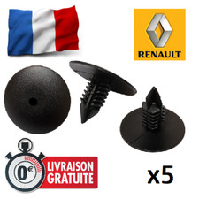 5 Clips Pare-Boue Pare-Choc Renault Clio Kangoo Laguna Mégane Modus 10mm agrafes
