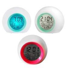 R??veil Num??rique avec Veilleuse 7 Couleurs Parfait pour Chambre d'Enfants