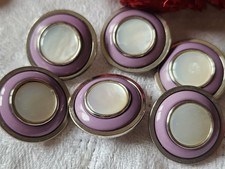 Lot 6 boutons anciens en metal