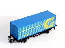 RARE! MARKLIN HO PLATFORM WAGON CONTAINER CARRIER + CONTAINER GEFCO TRANSPORT
