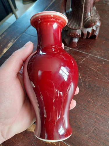 Vase chinois ancien sang - vase,