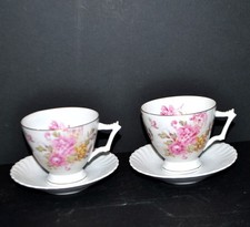 Lot 2 Tasses fleuries Pivoine