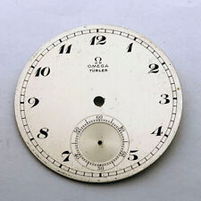 Rare Swiss ANTIQUE Original Metal DIAL OMEGA