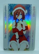 SEXY GIRL HOLO PRISM CHRISTMAS MOTHERBOARD the quintessential quintuplets Miku Nakano