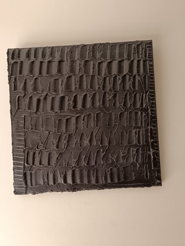 Tableau noir sur toile - noir,