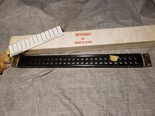 NOS vtg SWITCHCRAFT Patchbay 26 Dual Port PANEL ONLY NO 1/4" JACK Rack Mount NIB