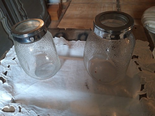 Anciens pots épices bocaux - épices,