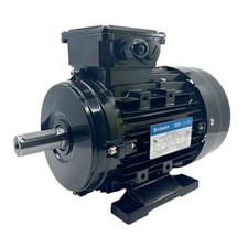 Moteur Électrique Triphasé 4kW/5,5CV, 1000Tr/min, 230/400V, B3, HA132, IE3, Alu