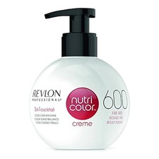 Revlon Nutri Color Creme 600 Fire Red – Color Depositing Hair Treatment 3.4 oz