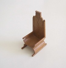 Playmobil (L1272) Middle Ages - Light Brown King's Armchair Seat 4865