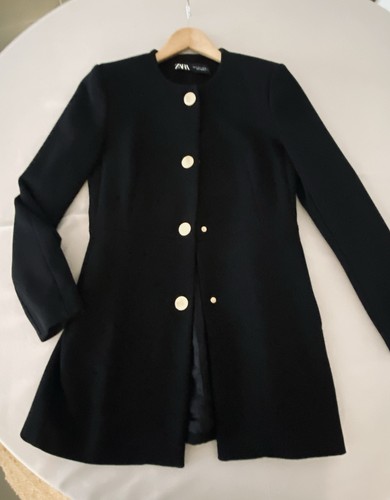 Veste longue noire zara - veste,