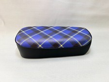 Selle de siège moto Honda Monkey Z50M Z50 M à Nos reproduction tartan bleu.