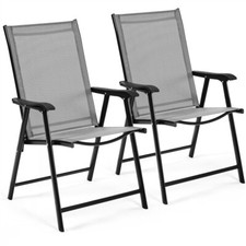 Lot de 2 Chaises de Jardin