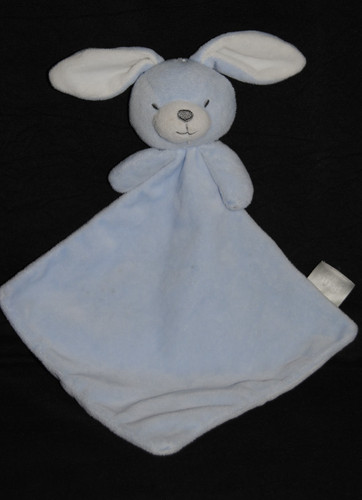Doudou plat lapin bleu - 🍀doudou,