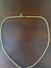 18 carat Gold Plated Beautiful Rope Chain Necklace 20"