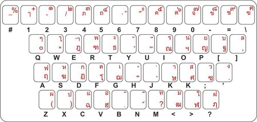 Sticker autocollant clavier