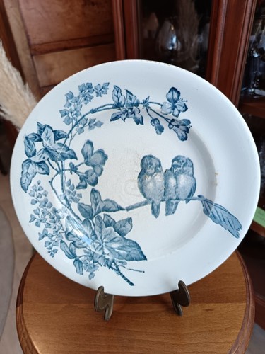 Assiette terre fer longwy - assiette,