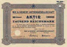 Mix Genest Alcatel SEL 1934 Berlin Schöneberg Stuttgart 1000 RM Lightning Rod