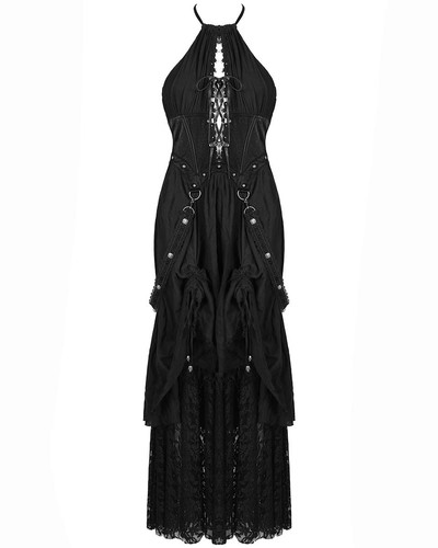 Robe maxi gothique punk - maxi,