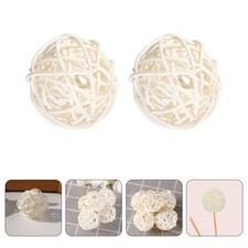 10 Pcs Boules De Rotin Pour