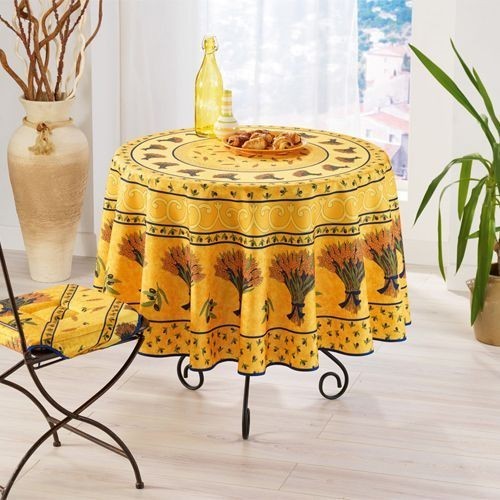 Nappe ronde anti tache