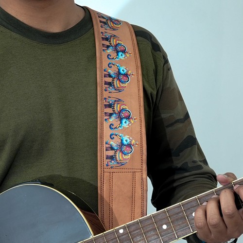 Sangle guitare cuir - sangle,