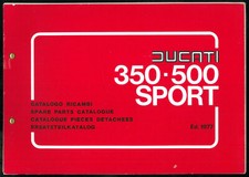 ORIGINAL Catalogue pièces DUCATI 350 500 SPORT DESMO 1977 Parts List Catalogo