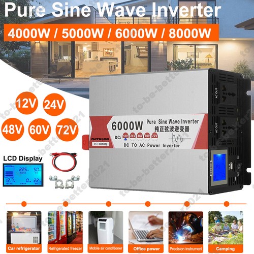8kw 12v 24v 48v - 4/5/6/8kw, 12v/24v/48v/60v/72v